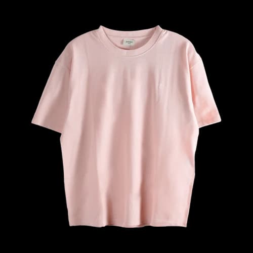 Saint Laurent Large Bord T Shirt 'Rose/Naturel'