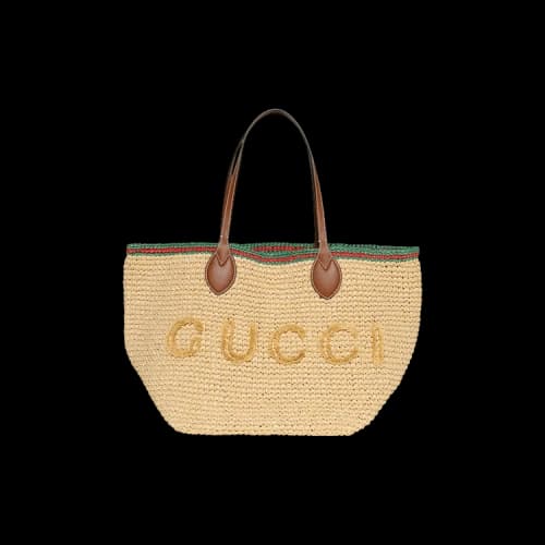 Gucci Handbag 'Natural Raffia'