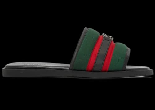 Gucci Interlocking G Slide Black Green Red