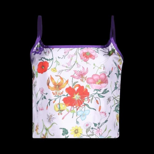 Gucci Twill Flora Degrade Top 'Lilac/Purple'