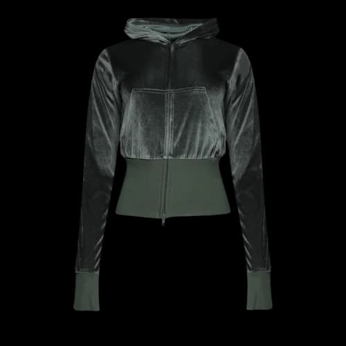 Balenciaga Al Zip-Up Hoodie 'Khaki'
