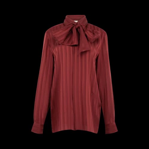 Saint Laurent Chemise 'Bordeaux'
