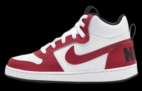 Nike Court Borough Mid GS 'Gym Red White'
