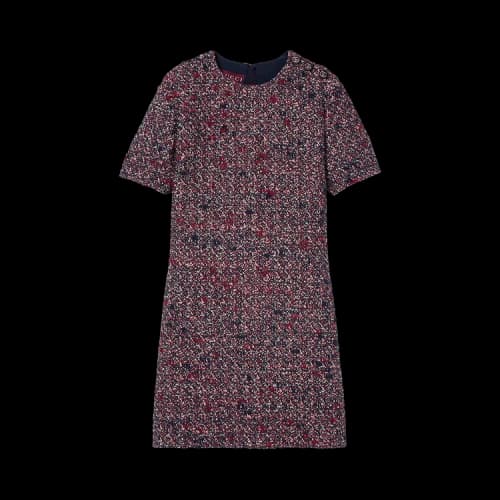Gucci Wool Boucle Dress 'Blue/Red'