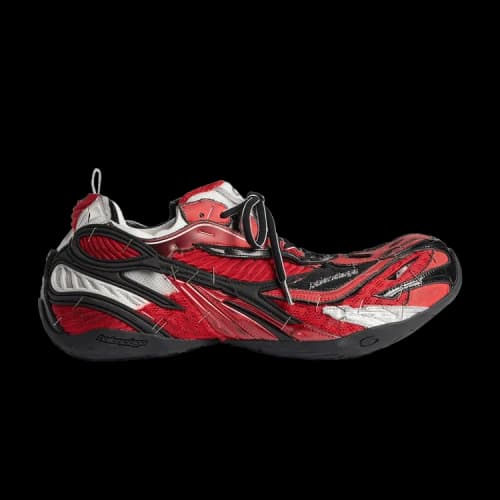Balenciaga Soleless Sneakers 'Red Black Silver'