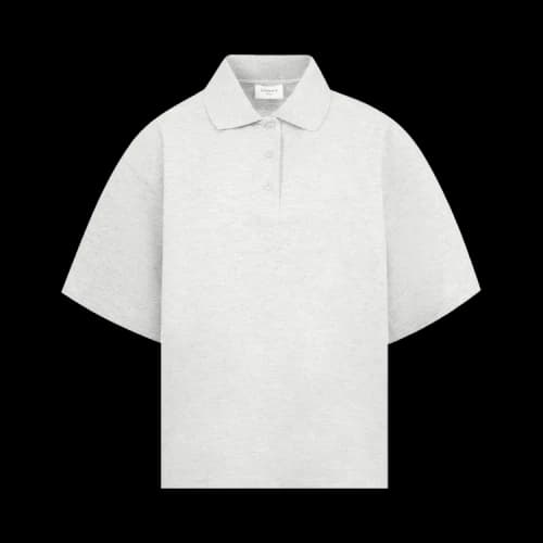 Saint Laurent Oversized Polo 'Gris Chine'