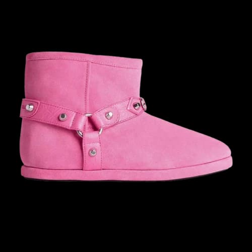 Balenciaga Alaska Soft Bootie 'Dark Pink Silver' (Women's)