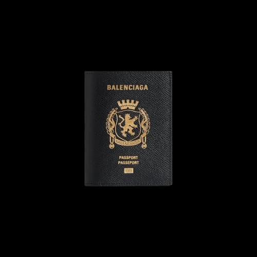 Balenciaga Vertical Bifold Passport Wallet 'Black'