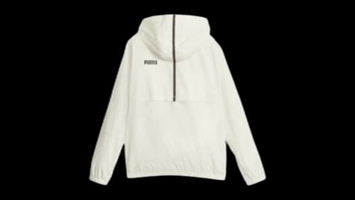 Puma Women's Essentials Solid Full Zip Windbreaker Alpine Snow