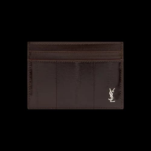 Saint Laurent Logo Card Case 'Scotch Brown'