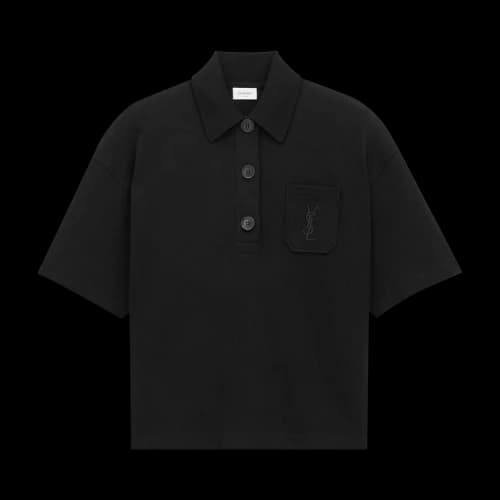 Saint Laurent Polo Manches Longues 'Noir'