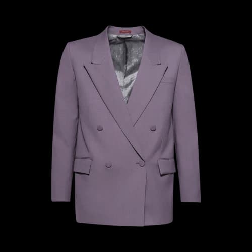 Gucci Wool Double Breasted Jacket 'Wisteria'