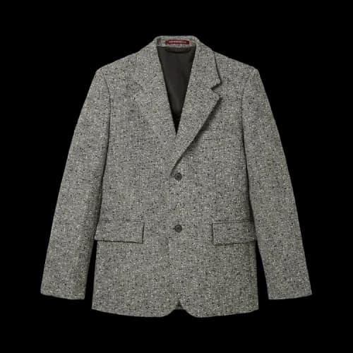 Gucci Herringbone Wool Jacket 'White/Black'