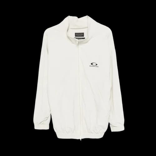 Balenciaga Off Shoulder Tracksuit Jacket Dirty White