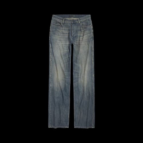 Balenciaga Relaxed Fit Pants 'Navy/Green/Yellow'