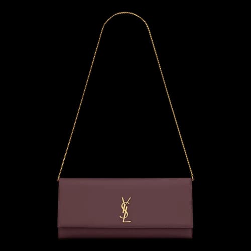 Saint Laurent Kate Clutch On Chain 'Hot Wine'