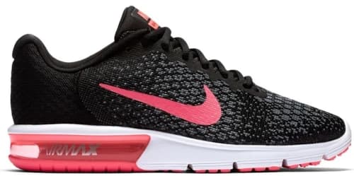 Nike Air Max Sequent 2 Black Vivid Pink (Women's)