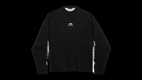 Balenciaga 3B Sports Icon Ski Crewneck Black/White