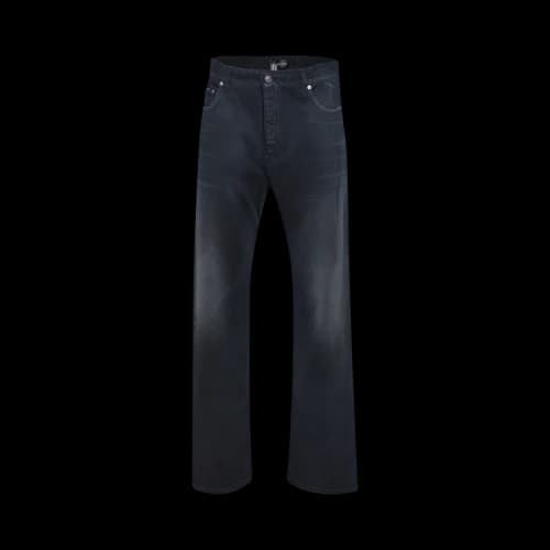 Balenciaga Curved Knee Pants 'Navy/Dirty Dark Blue'