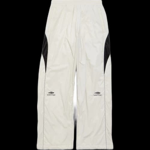 Balenciaga 3B Sports Icon Ski Tracksuit Pants Chalky White/Black