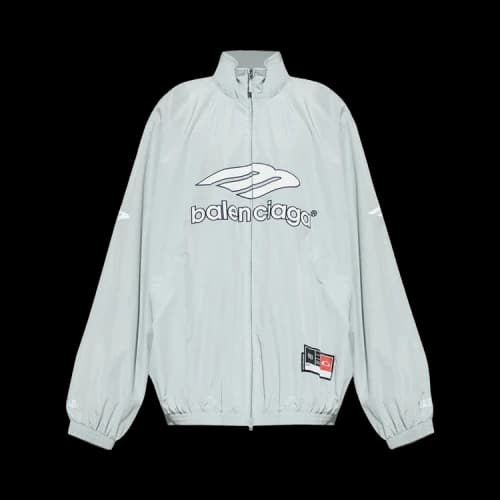 Balenciaga Tracksuit Zipper Jacket New Grey