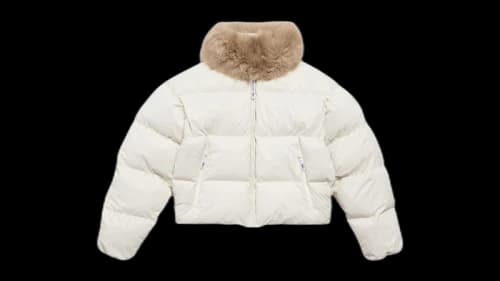 Balenciaga Women's Ski Puffer Jacket Chalky White