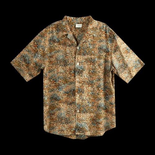 Saint Laurent Chemise Boxy Shirt 'Multico Taupe/Khaki'