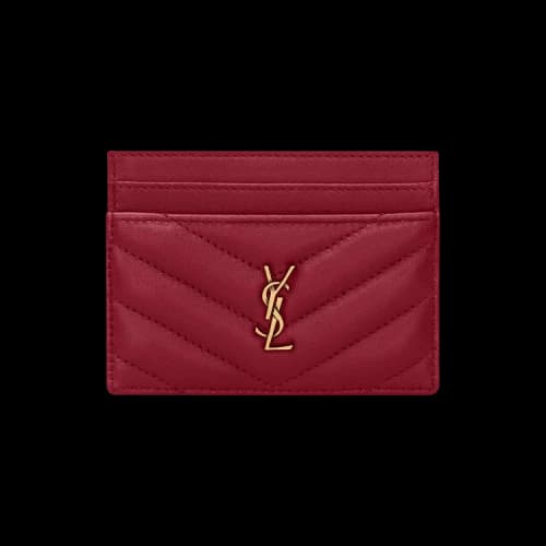 Saint Laurent YSL Card Case 'Carmine Red'