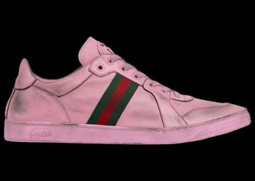 Gucci Stretch Low-Top Sneaker Pink Leather