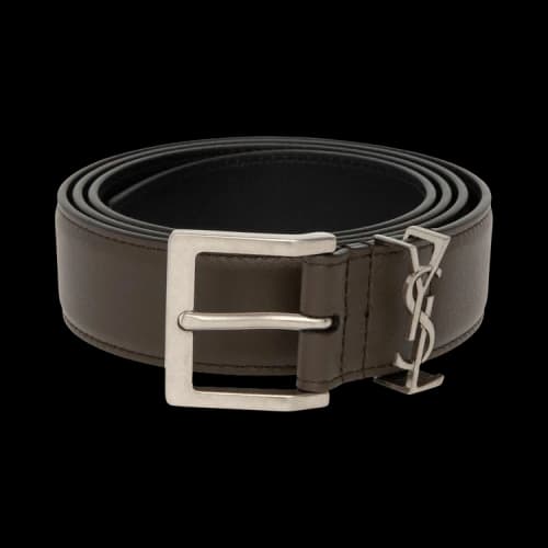 Saint Laurent Cintura Box Laque Belt 'Light Musk'