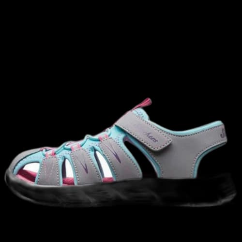 (GS) Skechers C-Flex Sandal 'Grey Turquoise'