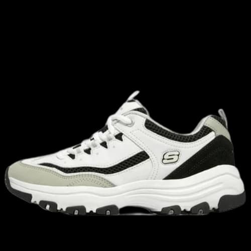 Skechers Arch Fit D'Lites 'White Black Beige' (Women's)