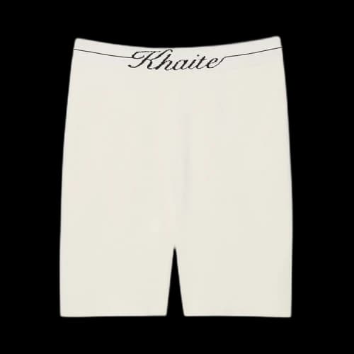Khaite Bryant Biker Short 'Ivory'