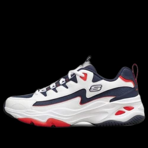 Skechers D'Lites 4.0 Low-Top Running Shoes White/Blue/Red