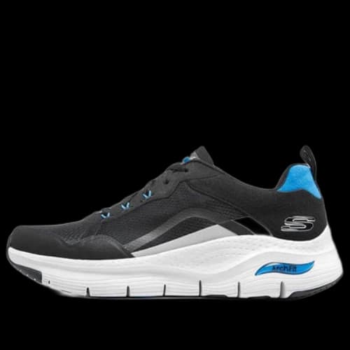 Skechers Arch Fit Shoes 'Black White Blue'