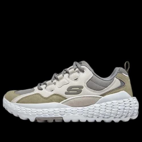Skechers Monster Marathon Running Shoes 'Cream White Green Grey'