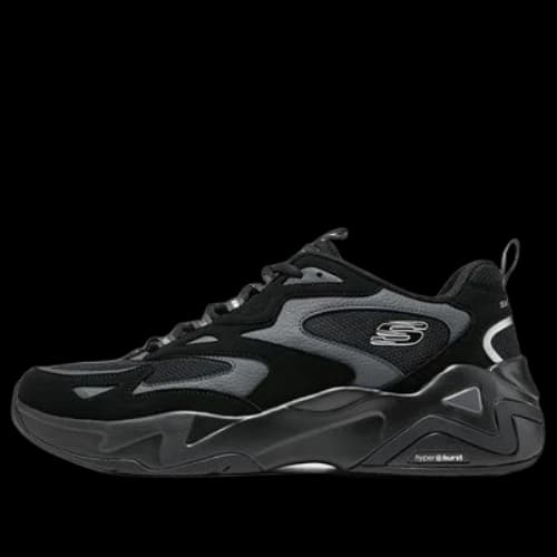 Skechers DLites Running Shoes 'Black Grey'