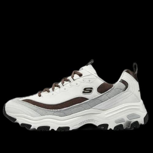 Skechers D'Lites Varsity Spirit Sneaker 'White Brown Grey'