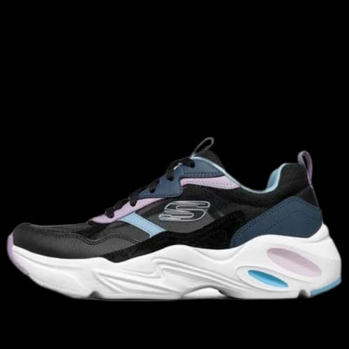 Skechers Stamina Airy Low-Top Running Shoes Black/Blue (Women's)