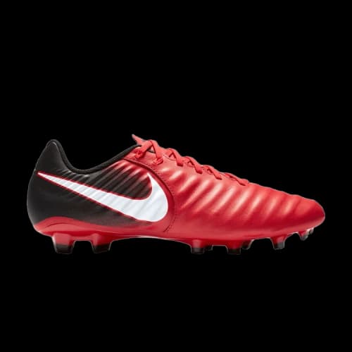 Nike Tiempo Ligera 6 FG Firm Ground Natural Grass Cushioning Slip Resistant Abrasion Resistant Soccer Shoes Men's Red