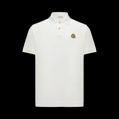 Moncler Short-Sleeve Polo 'White'