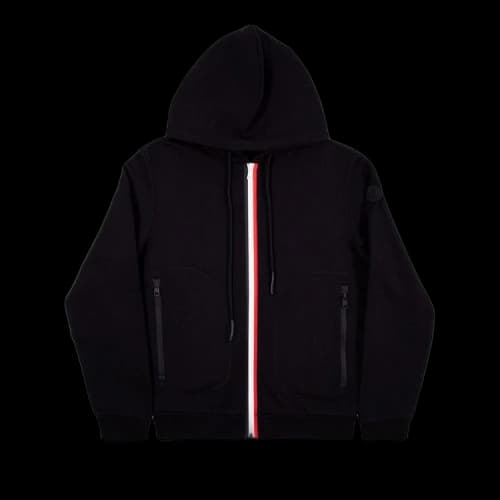 Moncler Maglia Cardi Hoodie With Zipper 'Black'