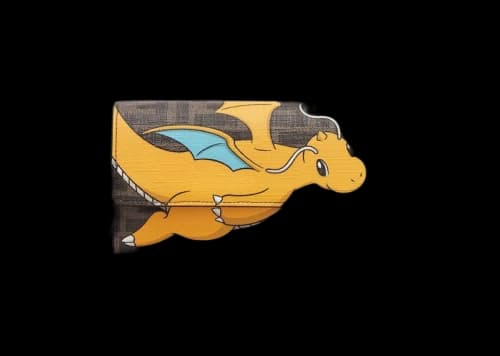 Fendi x FRGMT x Pokemon FF Fabric Wallet Continental With Chain Brown