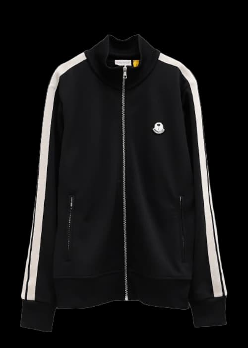 Moncler x Palm Angels Track Jacket Black White