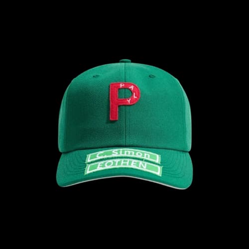 Paly Hollywood 5 Panel Twill "P" Hat 'Green'