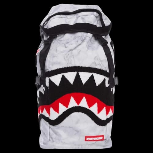 Sprayground White Marble Top Loader Backpack 'Multicolor'