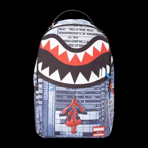 Sprayground Spiderman Upside Down Shark Backpack 'Multicolor'