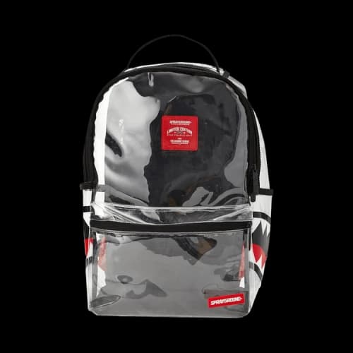 Sprayground 20/20 Vision Double Cargo Side Shark Clear Backpack 'Multicolor'