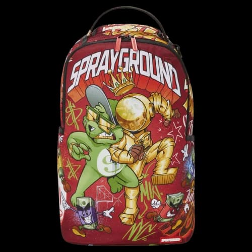 Sprayground Money Bear Vs Astromane DLXR Backpack 'Multicolor'