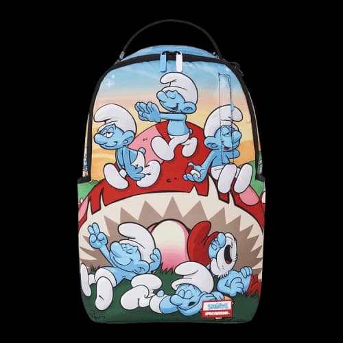 Sprayground Smurfs Mushroom Chill Backpack 'Multicolor'